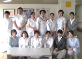 吉備高原医療リハビリテーションセンター　看護部　3病棟職員の集合写真